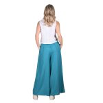 Platinum Παντελόνι Ώχρα Γυναικείο Με Λάστιχο Και Ζώνη Άνετο Αέρινο All Day - 22434-HR - Image 2