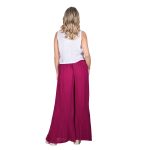 Platinum Γιλέκο - Μπλούζα Λευκό Γυναικείο Λινό Casual Με Κουμπιά Free Size - LN-110-W - Image 2