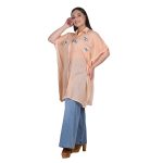 Platinum Καφτάνι - Πουκαμίσα Σομόν Γυναικείο Με Κουμπιά & Κεντητά Σχέδια Free Size - KU-52410-SM - Image 2