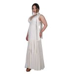 Platinum Φόρεμα Μπλε Γυναικείο Μaxi Εξώπλατο Ρομαντικό All Day Free Size - SAR-62202-BL - Image 4