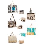 Platinum Τσάντα Ώμου Και Παραλίας Aqua Με Ώχρα Boho Σχέδια Γυναικεία Με Κλείσιμο Κορδόνι All Day - 42408 - Image 2