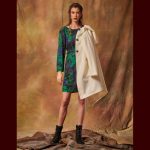 Platinum Φόρεμα Μωβ Με Πράσινα Κλαδιά Γυναικείο Κοντό All Day Free Size - IT-166-GU - Image 5