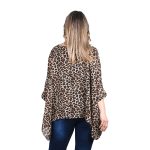 Fullah Sugah Μπλούζα Γυναικεία Μαύρη - Καφέ Animal Print Αll Day - 32300052-BC - Image 2