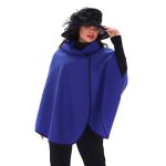 Gomore Κάπα Μπλε - Μωβ Γυναικεία Βελούρ Ασύμμετρη All Day Plus Size - 14494-BFS - Image 6