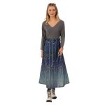 Platinum Φούστα Μπλε Γυναικεία Με Κίτρινα Σχέδια Μακριά All Day Free Size - IT-163-GU - Image 2