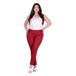 Gomore Παντελόνι Κόκκινο Γυναικείο Jean Ελαστικό Casual All Day - FS13535-R - Image 2