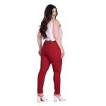 Gomore Παντελόνι Κόκκινο Γυναικείο Jean Ελαστικό Casual All Day - FS13535-R - Image 4