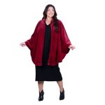 Gomore Κάπα Κόκκινη Γούνινη Γυναικεία Οικολογική Με Φόδρα All Day - GM-24499-RD