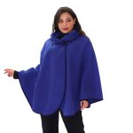 Gomore Κάπα Μπλε - Μωβ Γυναικεία Βελούρ Ασύμμετρη All Day Plus Size - 14494-BFS - Image 2