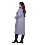 Gomore Φόρεμα Γκρι Γυναικείο Μidi Καθημερινό Με Στυλ Ατσαλάκωτο All Day - GM-24743-G - Image 3