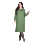 Gomore Φόρεμα Lemon Γυναικείο Μidi Μακρυμάνικο Με Μεταλλιζέ All Day - GM-36763-LM