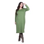 Gomore Φόρεμα Lemon Γυναικείο Μidi Μακρυμάνικο Με Μεταλλιζέ All Day - GM-36763-LM - Image 2