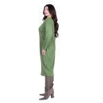 Gomore Φόρεμα Lemon Γυναικείο Μidi Μακρυμάνικο Με Μεταλλιζέ All Day - GM-36763-LM - Image 3