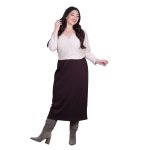 Gomore Φούστα Καφέ Γυναικεία Μακριά Κλασσική Σε Ίσια Γραμμή All Day - GM-24707-BR