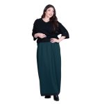 Fairyland Moschato Φούστα Πράσινη Γυναικεία Εβαζέ Μaxi All Day Free Size - fm-1152-fm