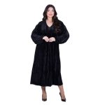 Platinum Φόρεμα Μαύρο Γυναικείο Μidi Ampir Velvet All Day Free Size - IT-10279-B - Image 2