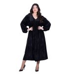Platinum Φόρεμα Μαύρο Γυναικείο Μidi Ampir Velvet All Day Free Size - IT-10279-B