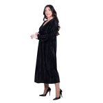 Platinum Φόρεμα Μαύρο Γυναικείο Μidi Ampir Velvet All Day Free Size - IT-10279-B - Image 3