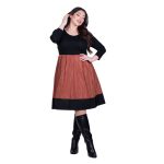 Platinum Φόρεμα Μαύρο Με Εκάι Γυναικείο Midi Girly All Day Free Size - IT-779-BR