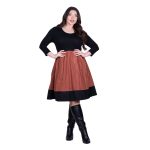 Platinum Φόρεμα Μαύρο Με Εκάι Γυναικείο Midi Girly All Day Free Size - IT-779-BR - Image 2