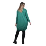 Platinum Ζακέτα Πράσινη Γυναικεία Μακριά Πλεκτή Casual Με Τσέπες All Day Free Size - 2098-RA - Image 4