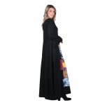 Platinum Φόρεμα Μαύρο Γυναικείο Απλικέ Maxi ''Αφηρημένος Πίνακας Patchwork'' All Day - 231-BC - Image 3