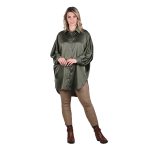 Platinum Πουκαμίσα Πράσινη Χακί Γυναικεία Σατινέ Μακριά All Day Free Size - 5042-42-GR - Image 2