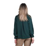 Platinum Πουκάμισο Πράσινο Γυναικείο Mακρυμάνικο Με Πλισέ Μανίκια All Day Free Size - 5160-RS - Image 3