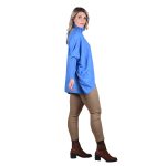 Platinum Πουλόβερ - Πόντσο Γαλάζιο Με Ζιβάγκο Γυναικείο Casual Φαρδύ All Day Free Size - 8215-GA - Image 2