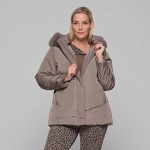 Gomore Μπουφάν Μόκα - Πούρο Γυναικείο Με Κουκούλα Casual All Day - GM-24405