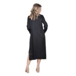 Platinum Φόρεμα Μαύρο Γυναικείο Midi Mακρυμάνικο All Day Free Size - ΙΤ-1128-BC - Image 3