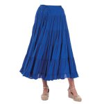 Platinum Φούστα Μπλε Ρουά Γυναικεία Maxi Ρομαντική Klos Τσιγγάνικη All Day Free Size - 62102-BR - Image 2