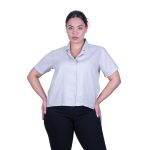 Platinum Πουκάμισο Λαίμ Γυναικείο Κοντομάνικο Casual Με Γιακά All Day Free Size - 12565-LM - Image 2