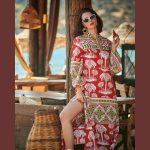 Platinum Φόρεμα - Καφτάνι Εκάι Με Λευκούς Φοίνικες Γυναικείο Μακρύ All Day Free Size - 12599