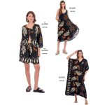 Platinum Ζακετάκι Μαύρο Γυναικείο Με Γήινα Print Casual Νεανικό Τρουακάρ Free Size - 22509 - Image 4