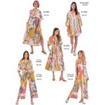 Platinum Φόρεμα Πολύχρωμο Με Σχέδια Γυναικείο Σεμιζιέ Κοντομάνικο Μακρύ Βαμβακολινό All Day - 72503 - Image 3