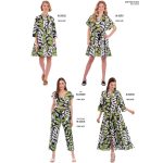 Platinum Φόρεμα - Πουκαμίσα Πράσινο Με Λευκά & Μαύρα Print Γυναικείο Με Κουμπιά Free Size - 92512 - Image 5