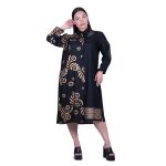 Platinum Φόρεμα - Πουκαμίσα Λευκό Γυναικείο Με Χρυσά Αρχαιοελληνικά Σχέδια Free Size - 124106-W - Image 5