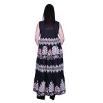 Platinum Φόρεμα Μαύρο Γυναικείο Klos Αμάνικο Με Αρχαιοελληνικά Σχέδια Free Size - 125117-BC - Image 3