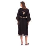 Platinum Κιμονό Μαύρο Γυναικείο Με Κεντητά Παλ Χρυσά Σχέδια All Day Free Size - 125123 - Image 2
