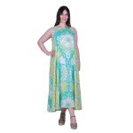 Platinum Φόρεμα Πράσινο - Λαχανί Γυναικείο Μακρύ Αμάνικο Εβαζέ Δύο Όψεων Free Size - 12530 - Image 6