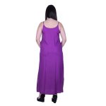 Platinum Φόρεμα Μωβ Γυναικείο Tιραντέ Αέρινο Καθημερινό All Day Free Size - 12568-MV - Image 3