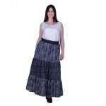 Platinum Φούστα Γκρι Γυναικεία Maxi Boho Με Λαστιχο All Day Free Size - 2211-BC