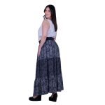 Platinum Φούστα Γκρι Γυναικεία Maxi Boho Με Λαστιχο All Day Free Size - 2211-BC - Image 2