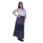 Platinum Φούστα Γκρι Γυναικεία Maxi Boho Με Λαστιχο All Day Free Size - 2211-BC - Image 3