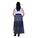 Platinum Φούστα Γκρι Γυναικεία Maxi Boho Με Λαστιχο All Day Free Size - 2211-BC - Image 4