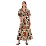 Platinum Μπλούζα Εκρού Με Πολύχρωμα Boho Σχέδια Kρουαζέ Flair All Day Free Size - 82534 - Image 2