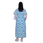 Platinum Φόρεμα - Καφτάνι Τυρκουάζ Με Εκρού Γυναικείο Ζαπονέ Με Ζώνη Free Size - 82548-82D - Image 3