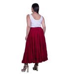 Platinum Φούστα Κόκκινη Γυναικεία Maxi Ρομαντική Klos All Day Free Size - SAR-62102-R - Image 4