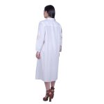 Platinum Φόρεμα - Πουκαμίσα Λευκό Γυναικείο Με Χρυσά Αρχαιοελληνικά Σχέδια Free Size - 124106-W - Image 4